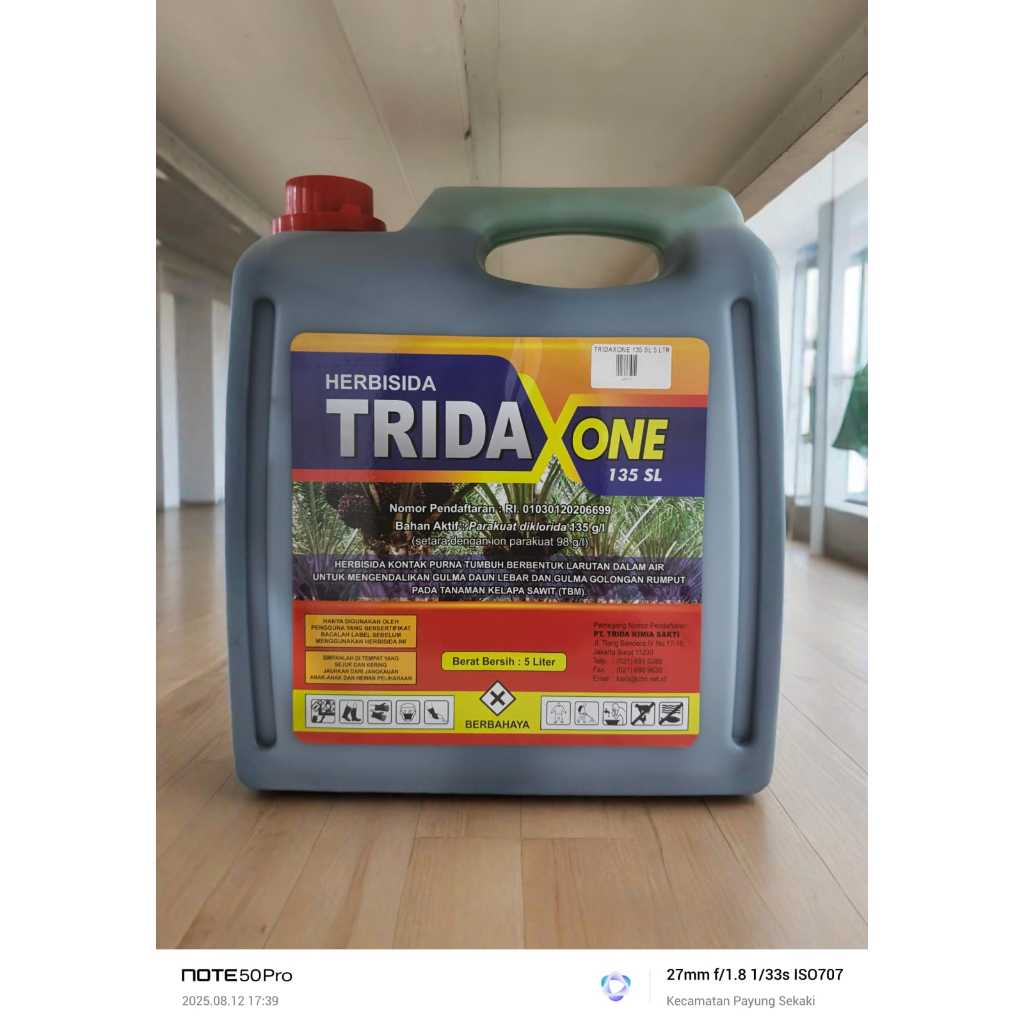 (100% ORI)HERBISIDA TRIDAXONE 135SL 5 LTR (Parakuat diklorida 135 g/l)
