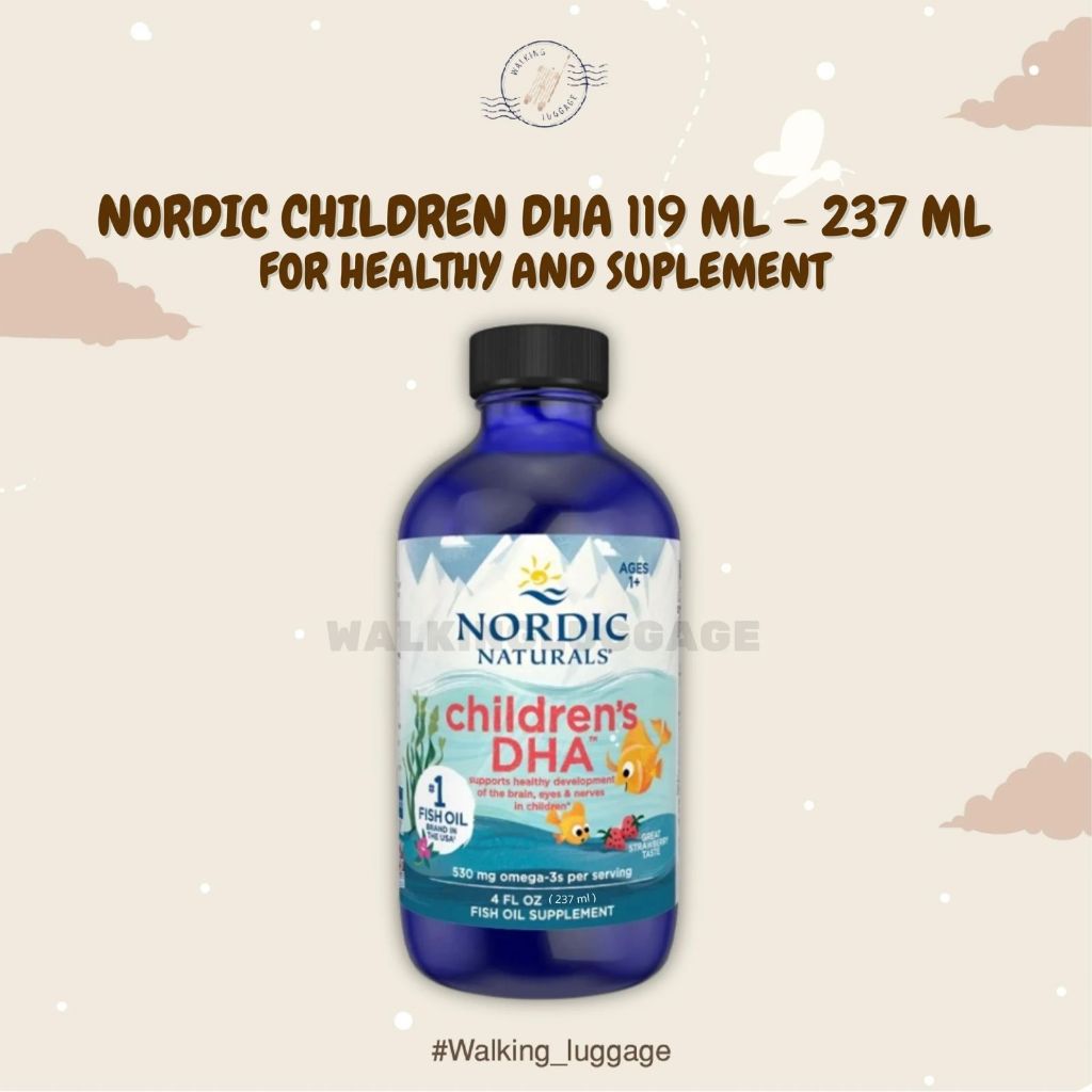 Nordic Naturals Children DHA Ages 1+  Strawberry 530mg 237ml / Nordic Children DHA 237ml