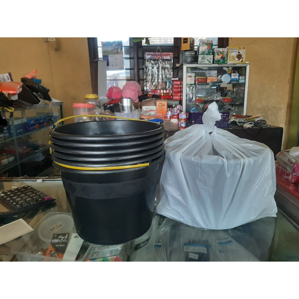 Ember Berkat | Ember 2 Galon Hitam | Timba Italy | Ember Walimahan / Muludan + Plastik