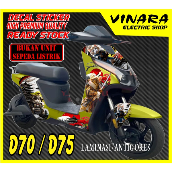 Uwinfly D70/D75 ( BUKAN UNIT SEPEDA LISTRIK ) sticker ini cocok untuk Uwinfly D70/D75 -sticker decal