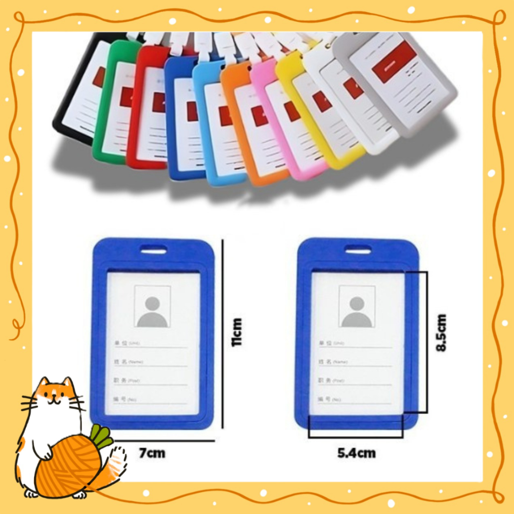 

ID Card BEKNN Plastik Warna / Gantungan Kartu Nama Plastik / Nametag Colour