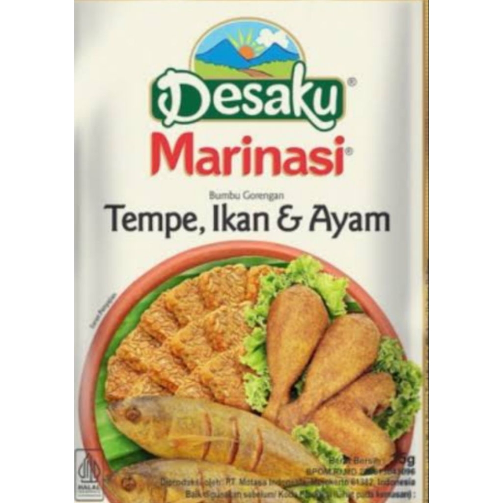 

( rentengan) desaku bumbu marinasi 1renteng isi 12 pcs x 12.5 gram...