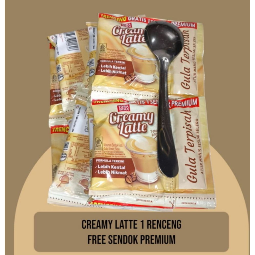 

COFFE CREAM LATTE 1 RENCENG (gratis 1 sendok)
