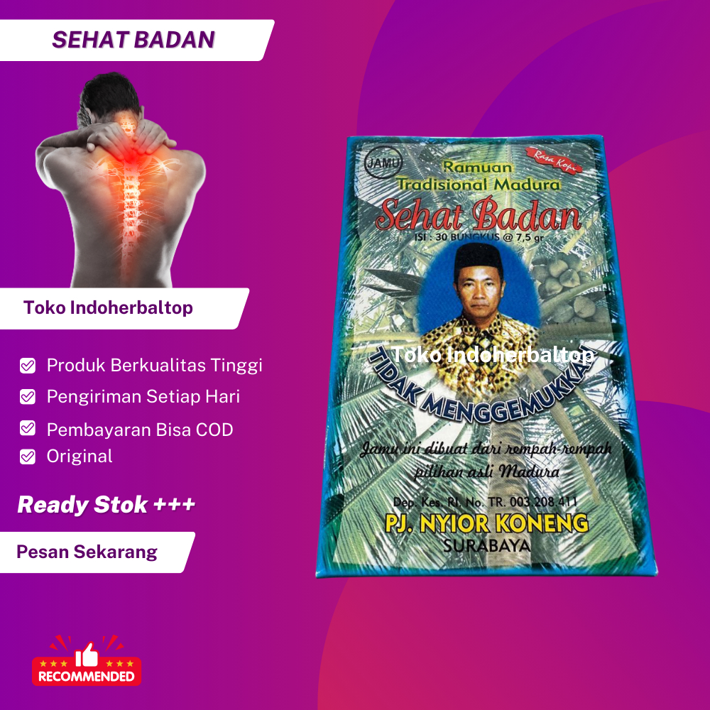 

Ramuan Tradisional Sehat Badan Pj. Nyior Koneng 30 Sachet