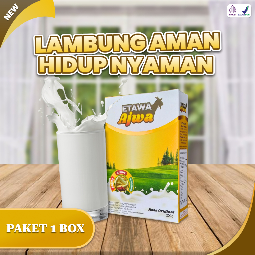 

Susu Kambing Etawa Ajwa 200g Paket 1 Box