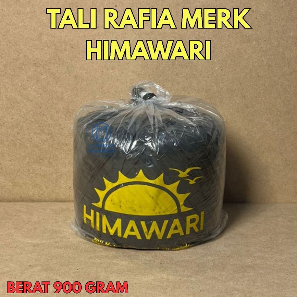 

Tali Rafia Plastik Hitam / Tali Plastik Tebal Himawari Full Tali Rafia Berat 900 Gram