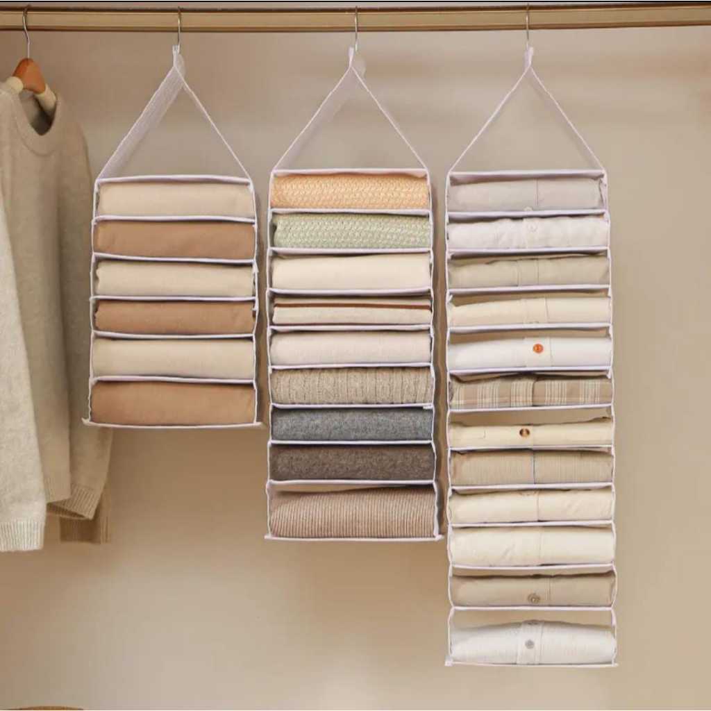 Tas Penyimpan Gantung Lemari pakaian / organizer pakaian / lemar gantung pakaian