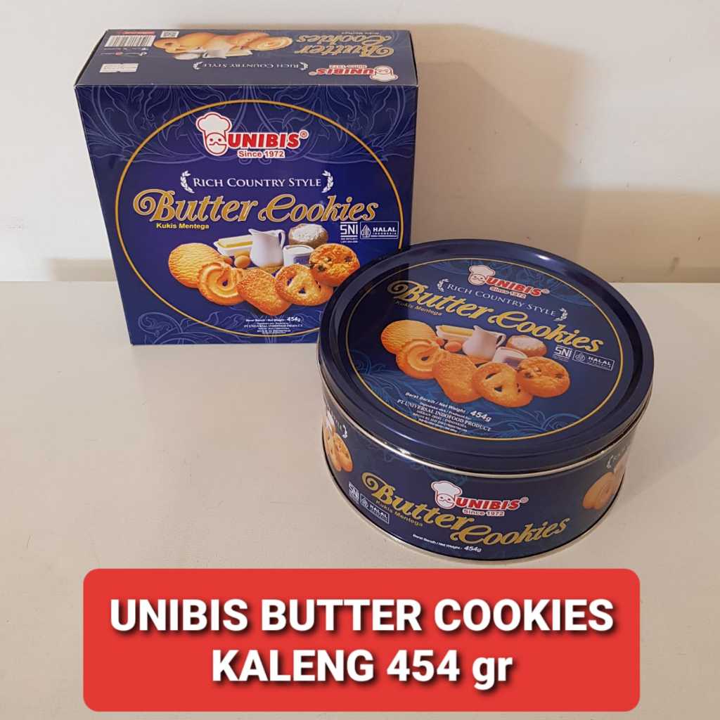 

UNIBIS Butter Cookies 454 gr Kemasan Kaleng / BUTTER COOKIES Unibis 454 gr Kaleng