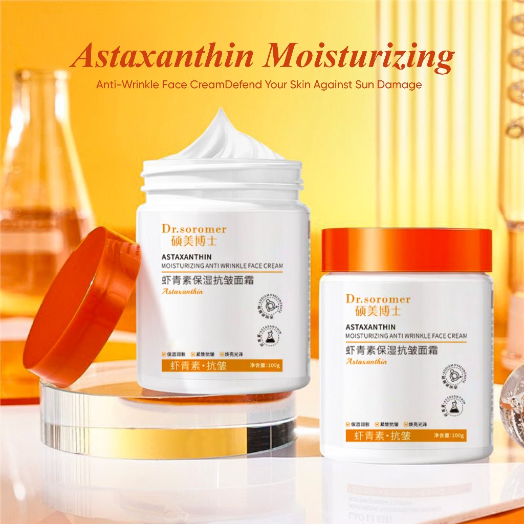 Dr.Soromer Astaxanthin Moisturizing Anti-Wrinkle Cream – Perlindungan & Peremajaan Kulit 100g