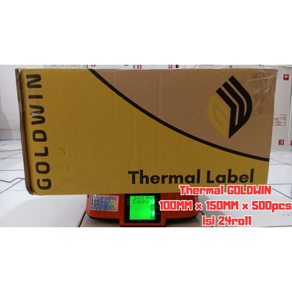 

Goldwin Thermal Label Girdin 150MM x 500pcs Isi 24roll