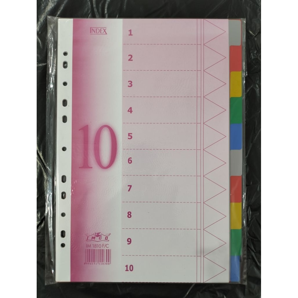 

Divider pembatas dokumen Folio IMCO Index IM1810