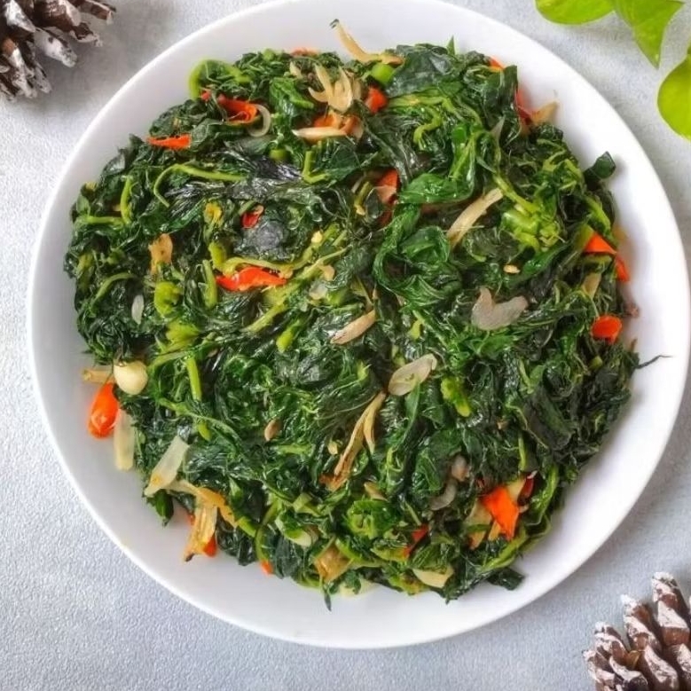 

tumis daun pepaya Teri khas manado 250gr