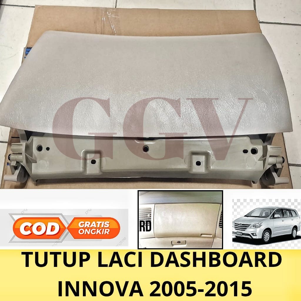 Tutup Laci Dashboard Innova 2005 2010 2012 2015 Cream & Abu