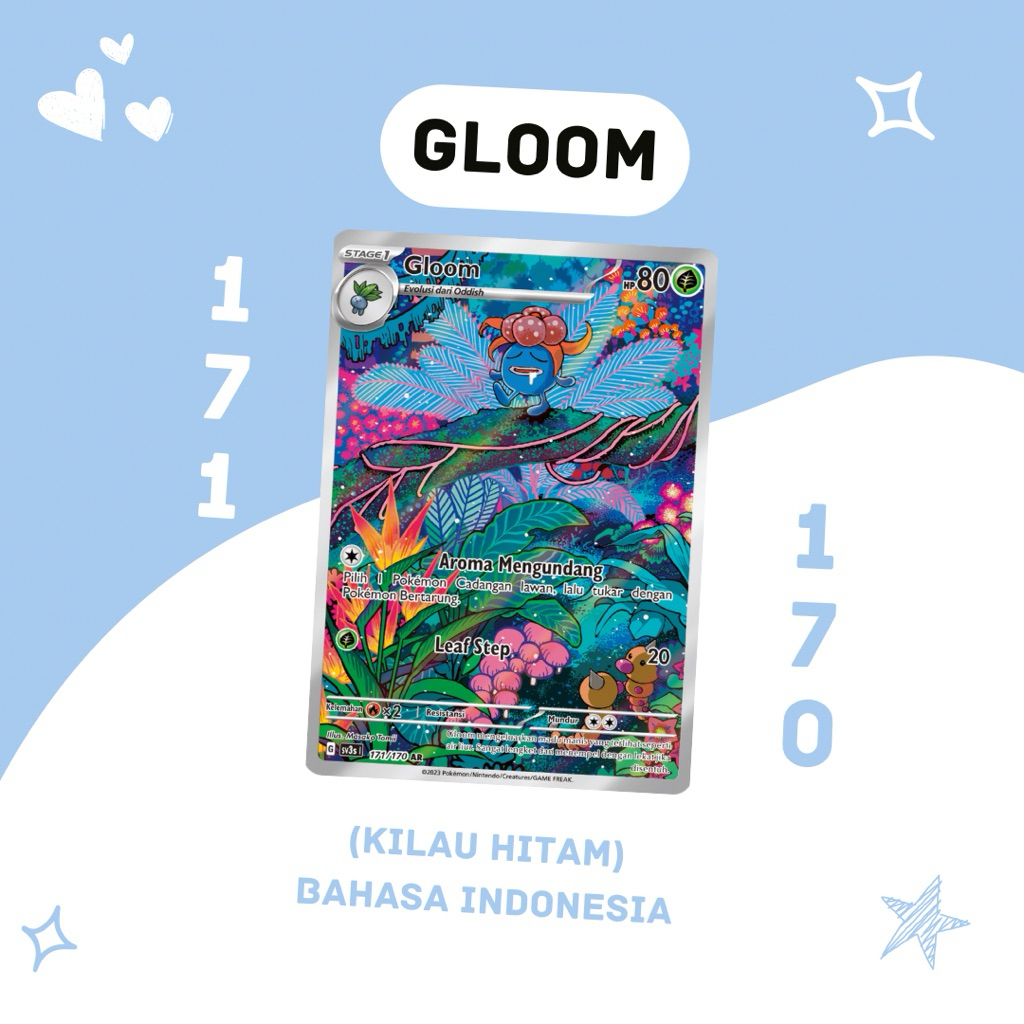 Gloom AR SV3S 171/170 Pokemon TCG Indonesia
