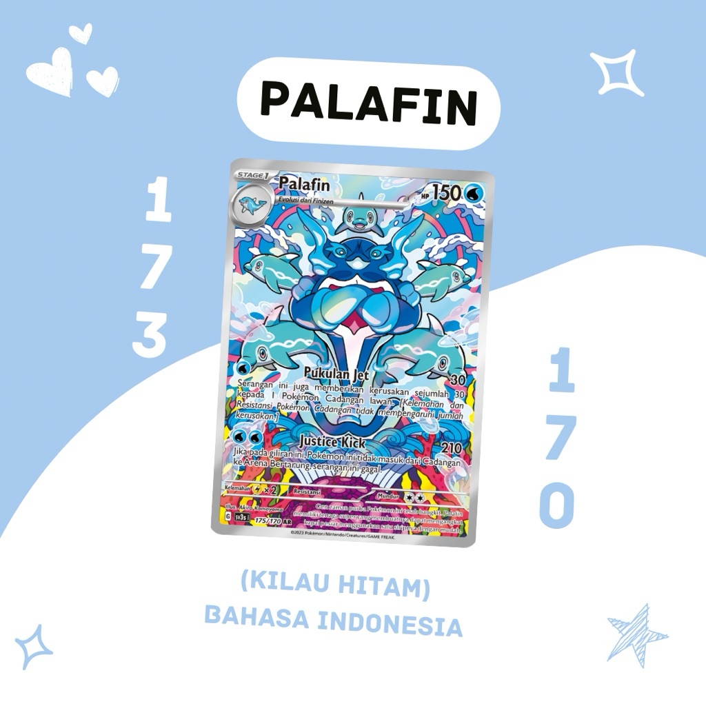 Palafin AR SV3S 173/170 Pokemon TCG Indonesia