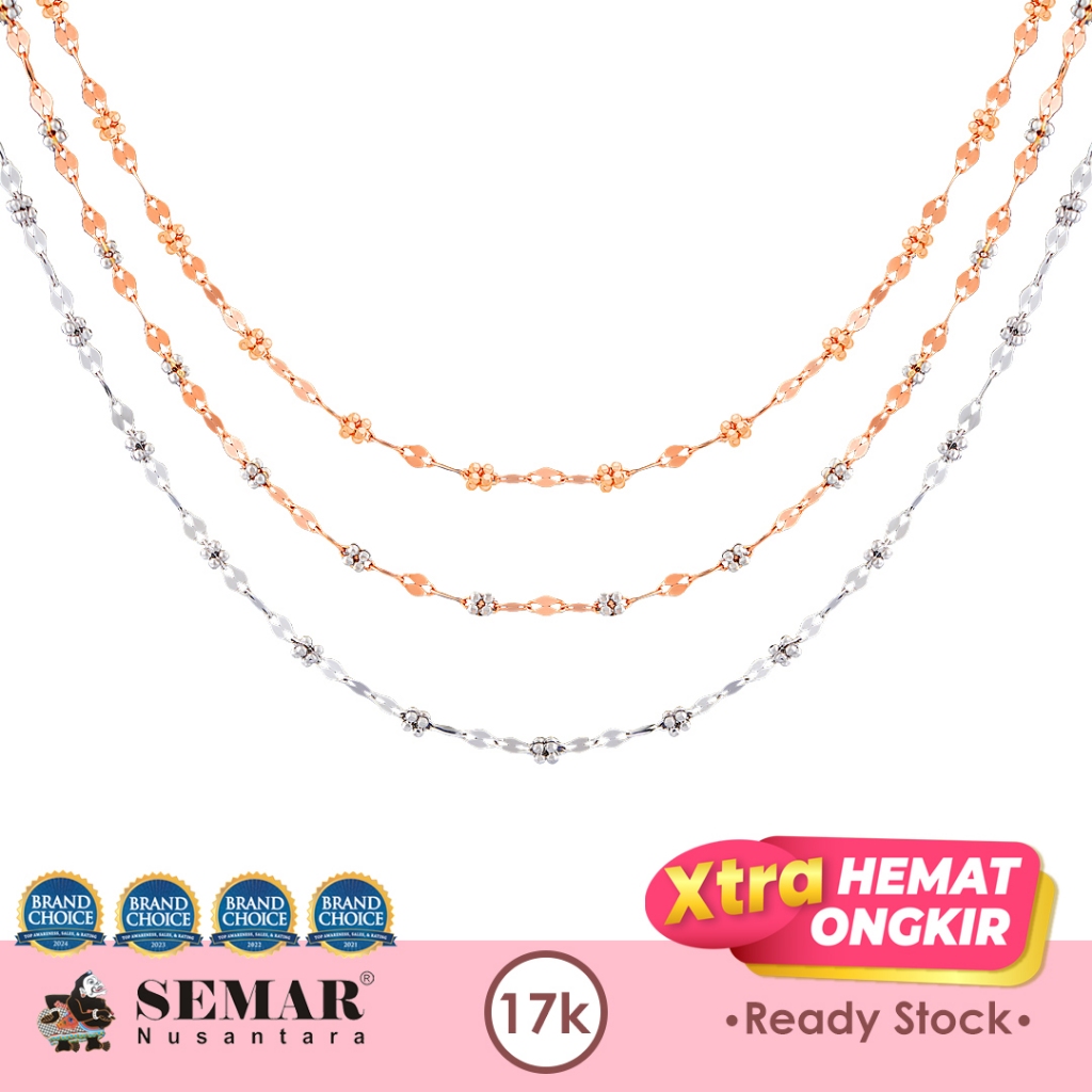 Kalung Emas Adella Shimmering Gold 17K Semar Nusantara