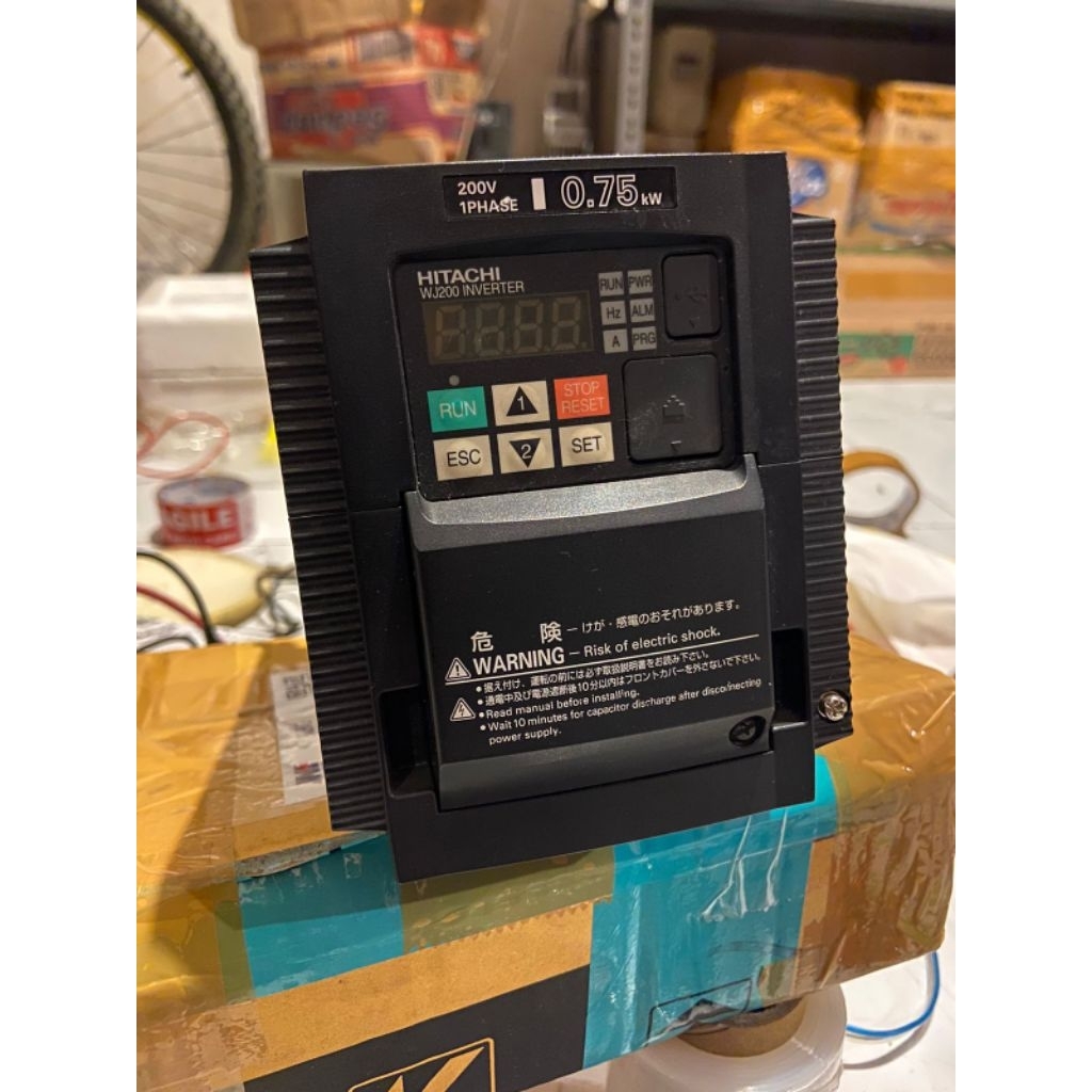 INVERTER HITACHI WJ200-007SFC 0.75kw 1hp/1phase 220VI