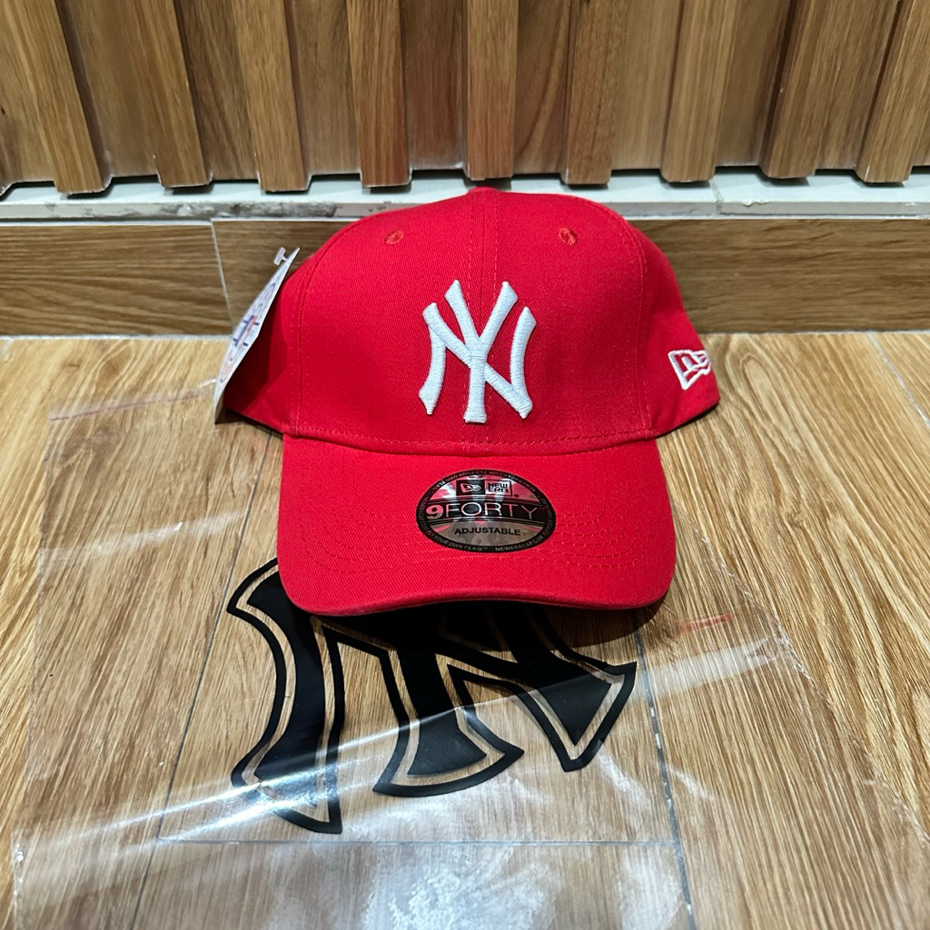 Topi ny newyrk Merah / Red logo putih / Topi fashion / topi bisbol