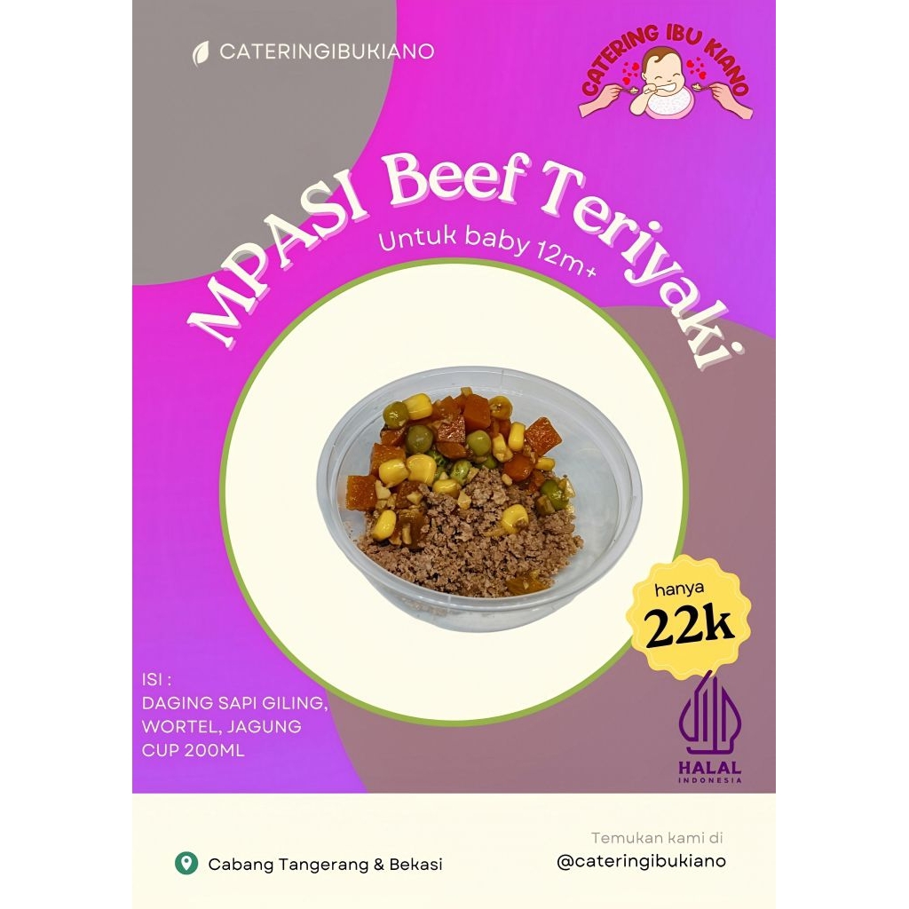 Beef Teriyaki Catering Mpasi Bayi Frozen