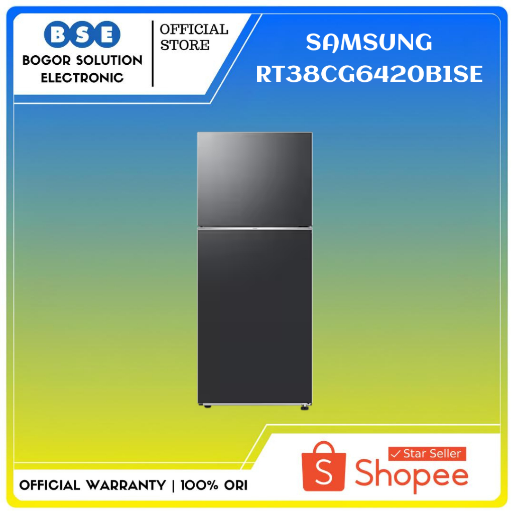 Kulkas 2 Pintu Ungkep Samsung RT38CG6420B1SE 393L RT38 Kulkas Ungkep