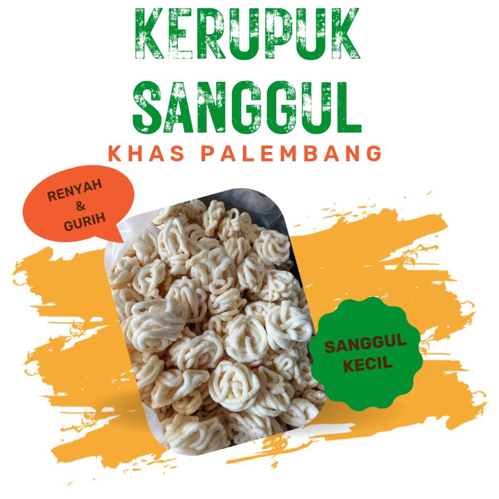 

KERUPUK SANGGUL KECIL, KUALITAS SUPER DUPER, 250GR KHAS PALEMBANG
