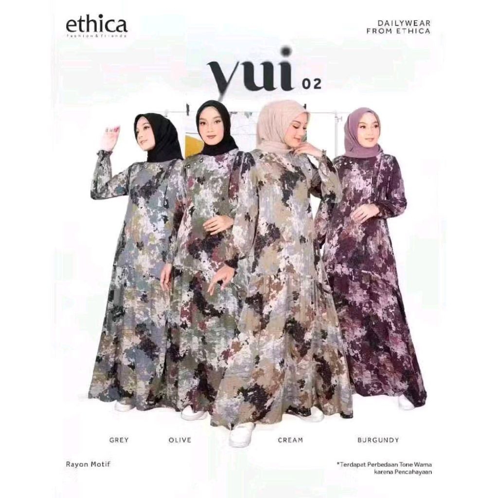 Gamis Daily Yui 02 By Ethica / Gamis Rayon