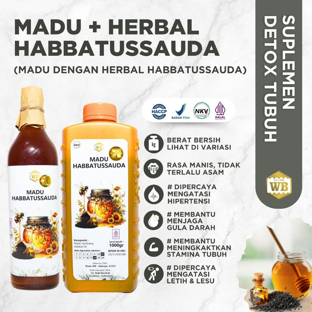 

WB Wild Bee - Madu Habbatusauda / Lebah Apis Melifera - Wild Bee - Beli 10 Gratis 1