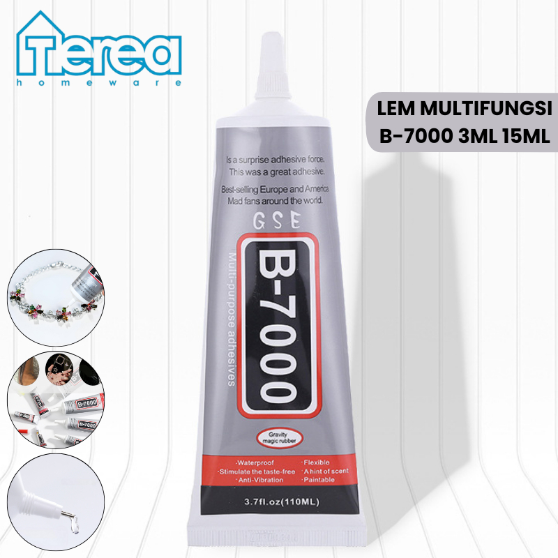 

TEREA Lem LCD Touchscreen Baterai HP Backdoor Casing Glue B-7000 3ML 15ML Original Perekat Layar Padat Bening Lem Touchscreen