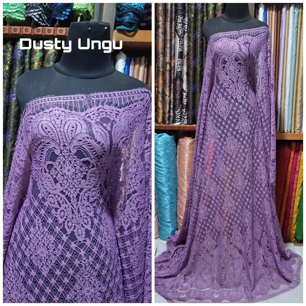 TERBARU❗️Semi Prancis Sanloren Kain Bakal Brukat Brokat Semi Prancis 3D Katun Exclusive Lembut Sanlo