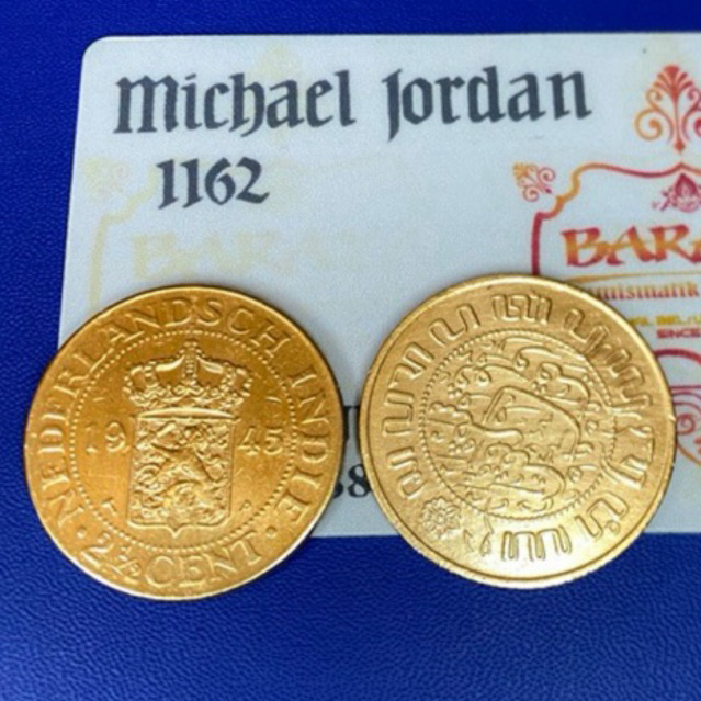 2,5 cent besar tahun 1945 benggol kerokan