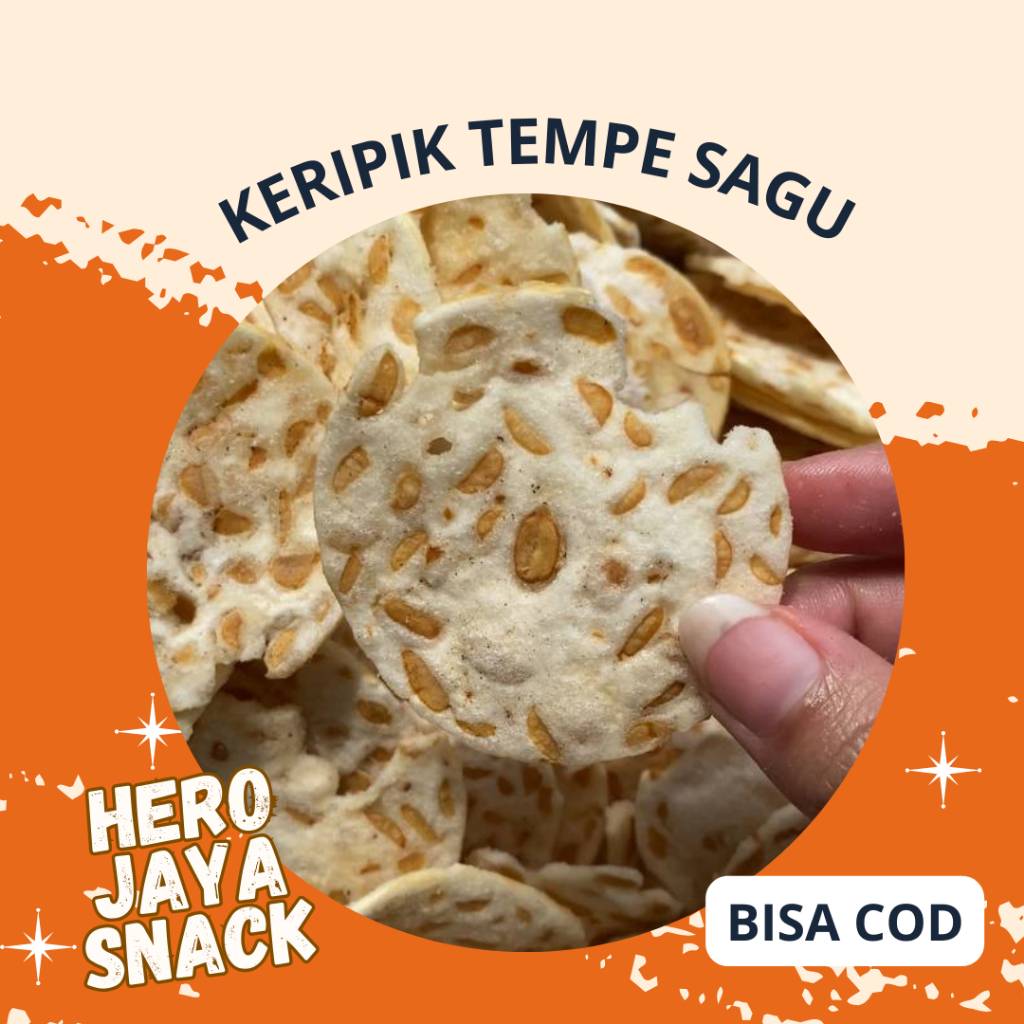 

Keripik Tempe Sagu Koin Gurih / Keripik Tempe Sagu