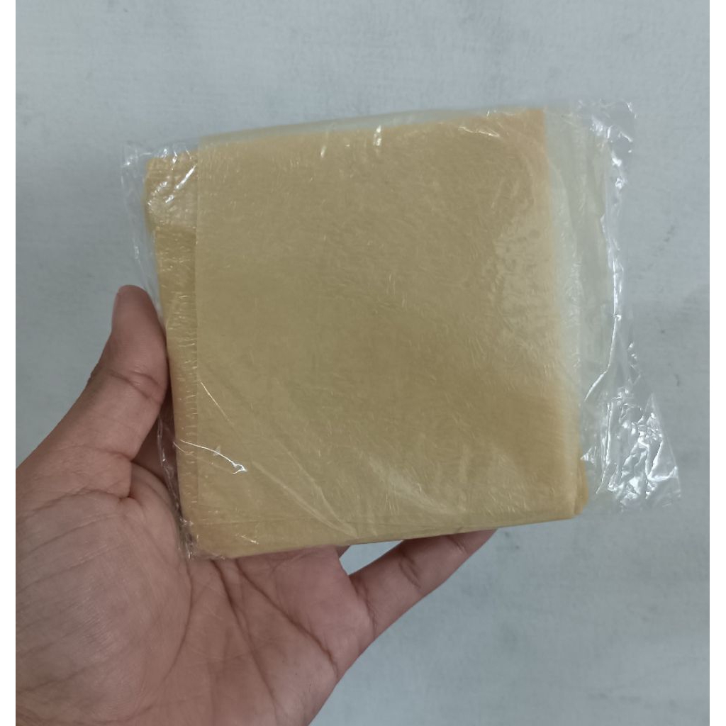 

KULIT TAHU TAWAR/KULIT kembang tahu untuk dimsum 8x8cm isi 50 lbr