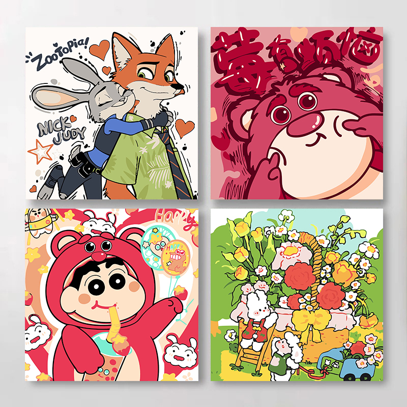 

DONMI Lukisan Mewarnai CANVAS PAINT BY NUMBER KIT 40x50CM LUKISAN DIGITAL OIL PAINTING DIY