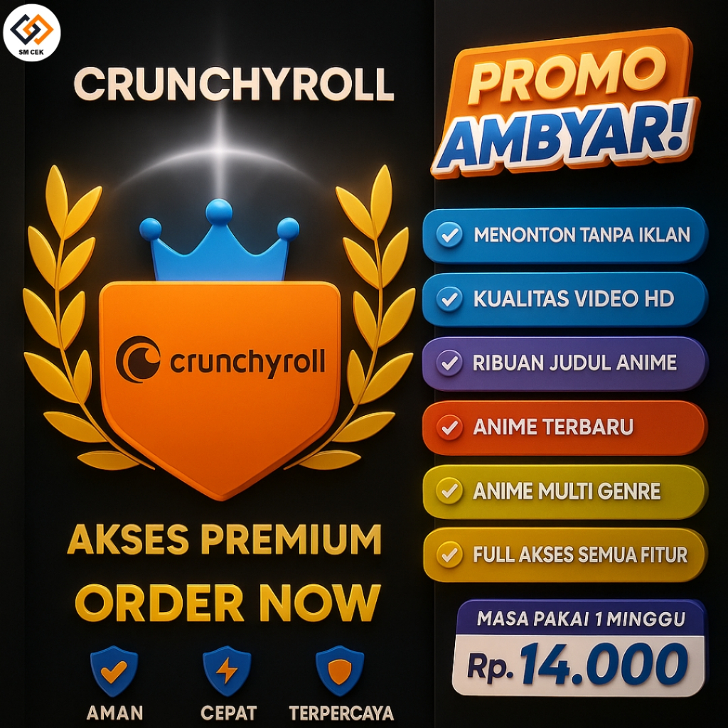 CRUNCHROLL STREAMING : Ribuan Judul dan Genre Anime Ongoing Tanpa Iklan, Kualitas Streaming HD