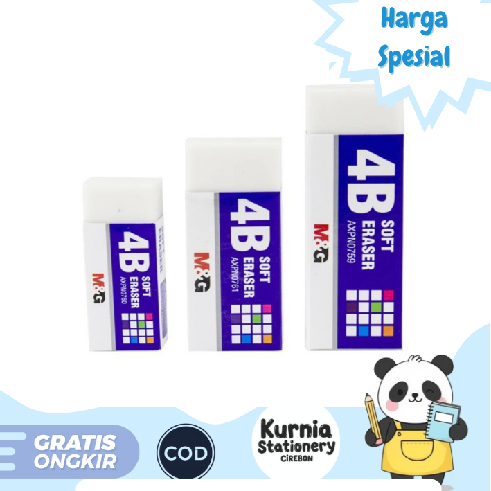 

M&G PENGHAPUS SOFT ERASER BESAR DAN SEDANG