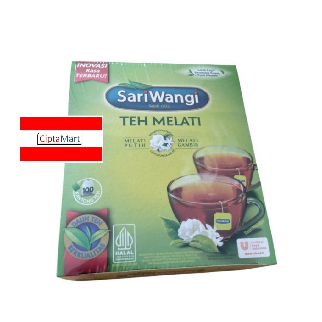 

Sariwangi Teh Melati 100 x 1.7 gr kantong celup