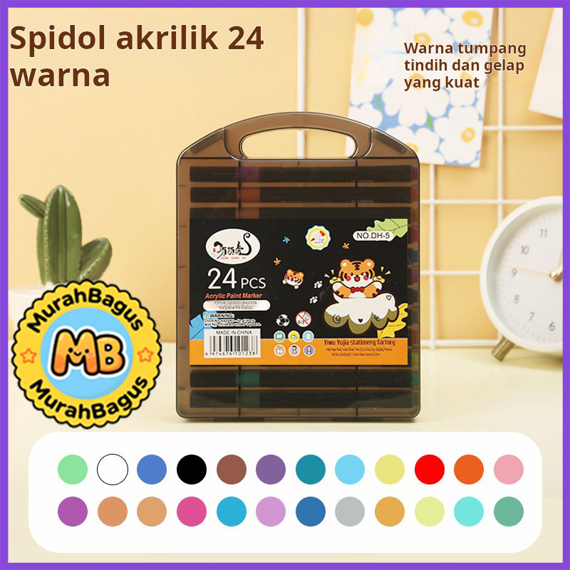 

Spidol akrilik khusus seni kembali ke sekolah untuk anak-anak, pena cat air tahan air, lukisan tangan DIY, pena akrilik warna yang dapat ditumpuk
