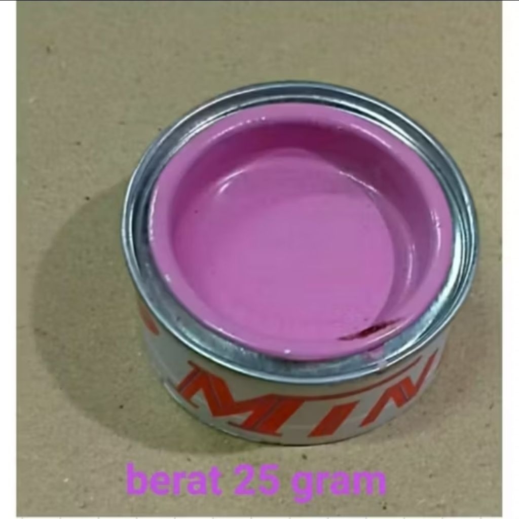 

cat minyak kayu dan besi minilux 25 gr warna candy pink