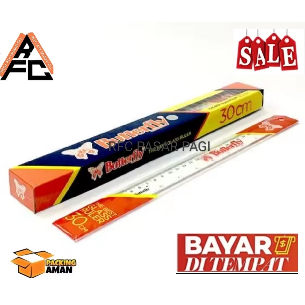 

Penggaris Butterfly 30 cm