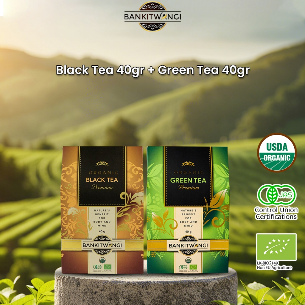 

Paket Bundling Bankitwangi Organic Black Tea 40gr + Green Tea 40gr