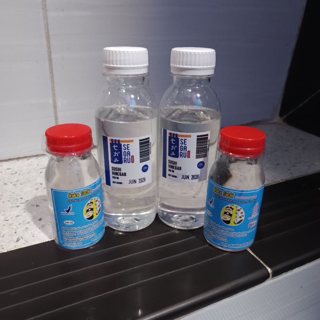 

TERMURAH Cuka sushi vinegar 100ml cuka 200ml segaru halal untuk bahan campuran makanan populer