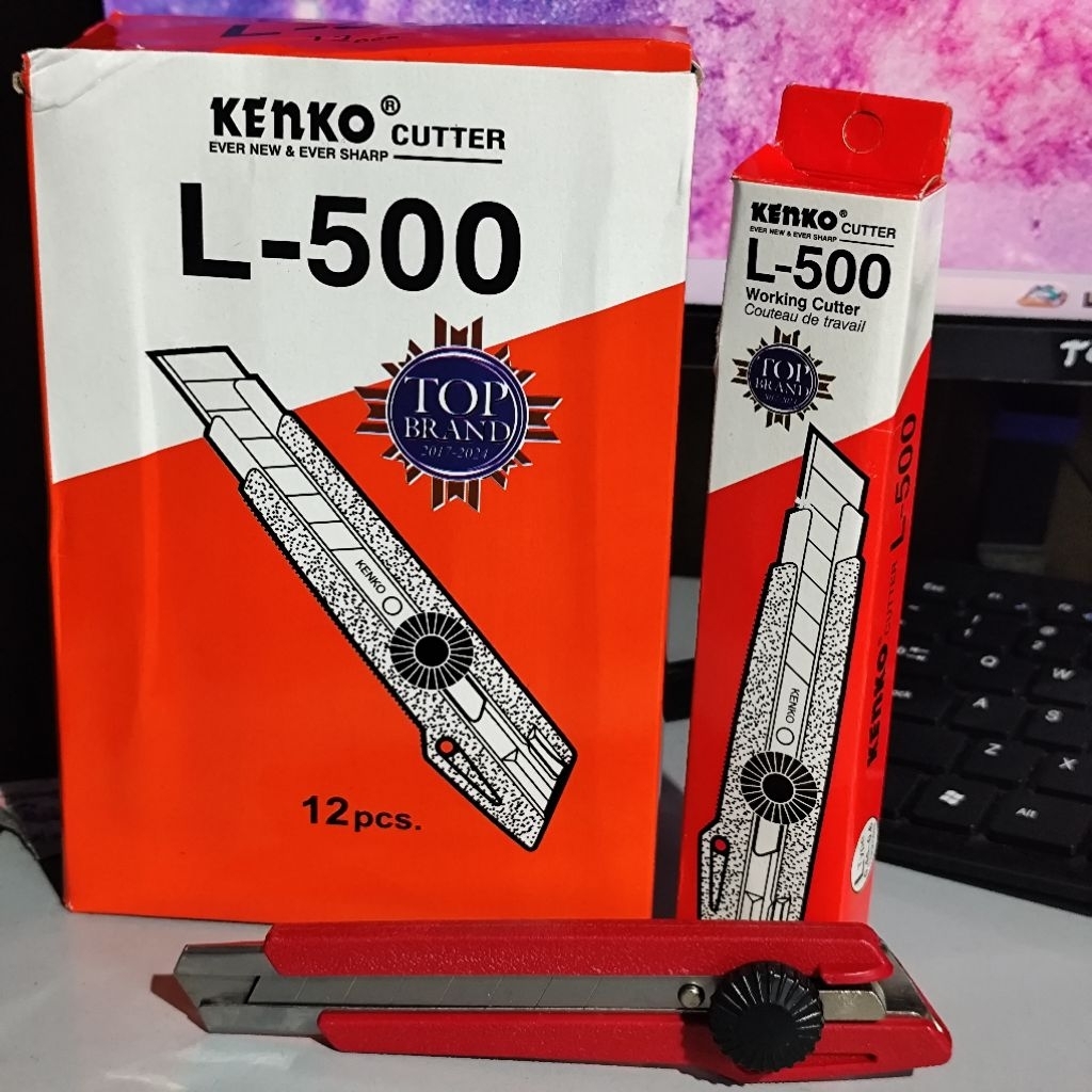 

Pisau Cutter Kenko L-500 Besar 1 Pcs