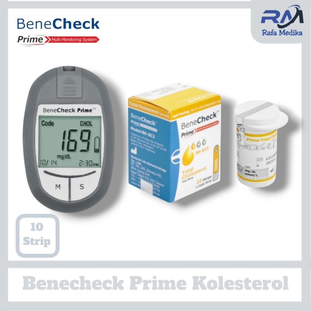 Strip Benecheck Prime Kolesterol  Refill Benecheck Prime Kolesterol Isi 10 Strip