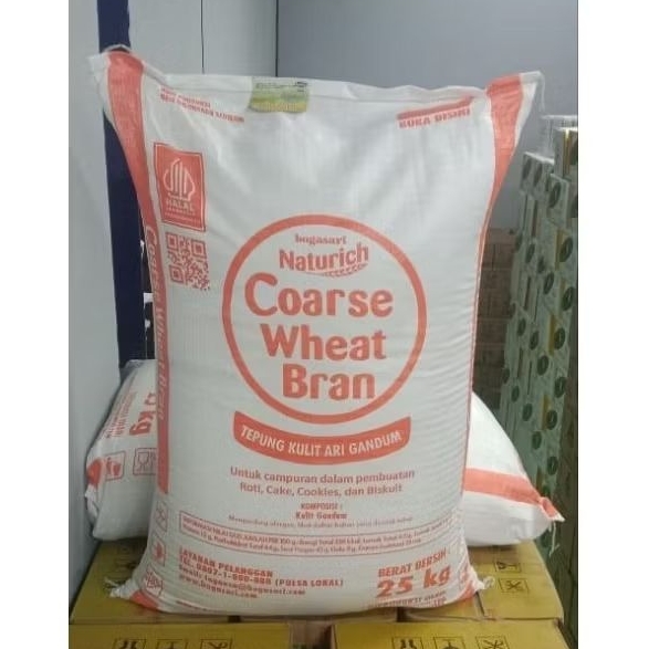 

Bogasari Naturich Coarse Wheat Bran Tepung Kulit Ari Gandum 1bal (instant)