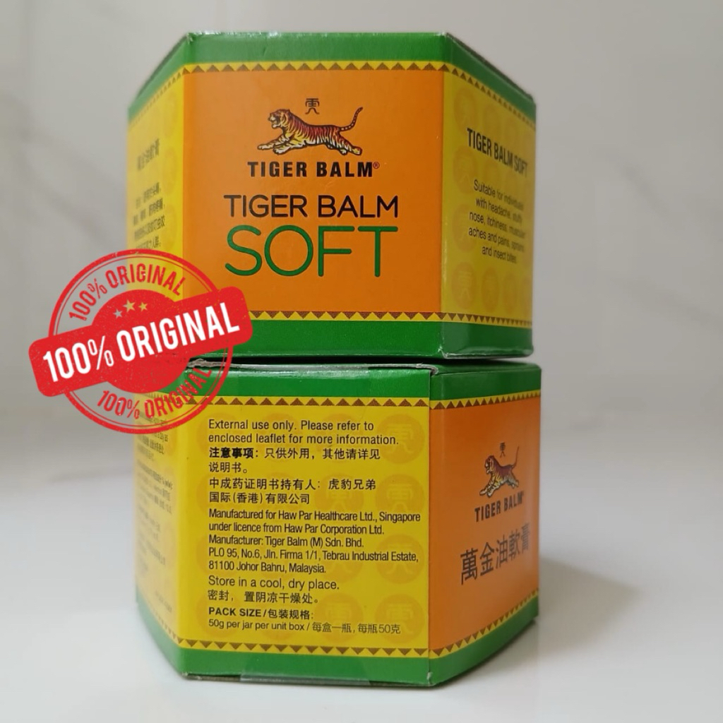 Tiger Balm SOFT 50gram Original for Singapore