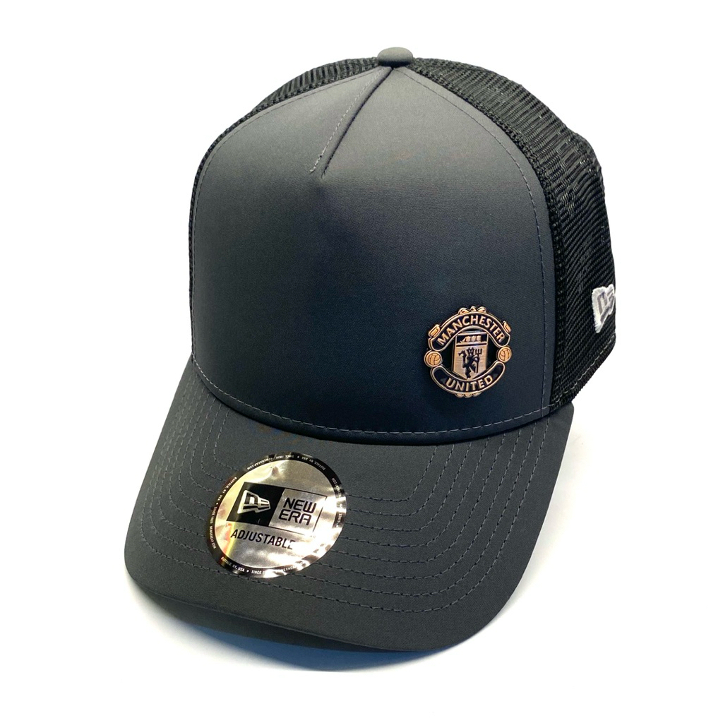 New Era Cap E-Frame Trucker Manchester United Flawless Bronze Metal Grey