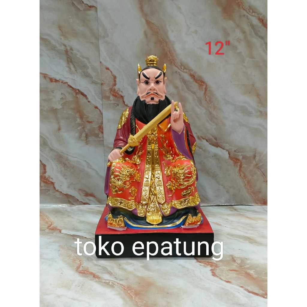 patung dewa zhang tien se / tiu tien se fiber -12 inch -06