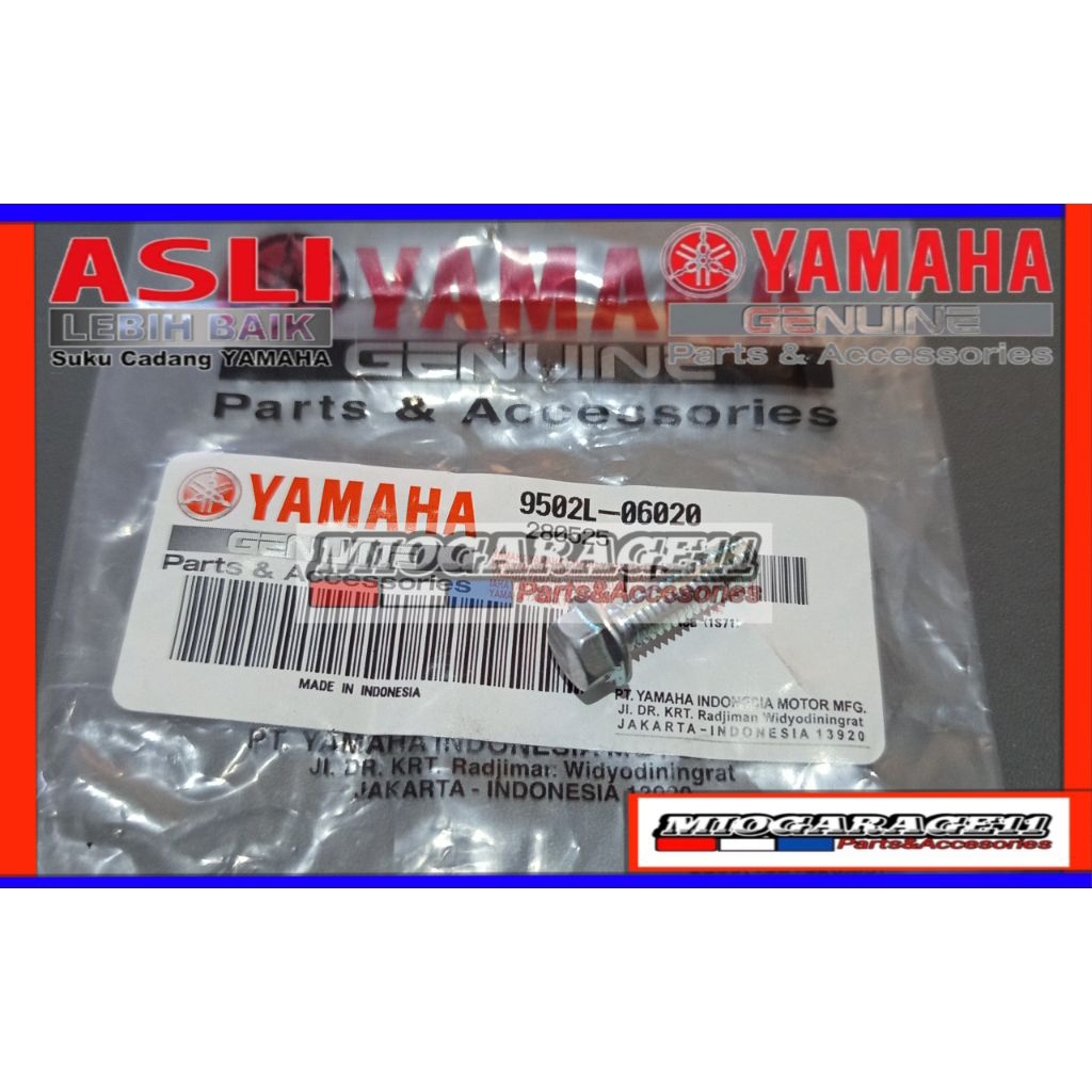 Bolt Flange Baut Tutup Filter Pompa Oli Yamaha Vixion Old Vega ZR Original 9502L-06020