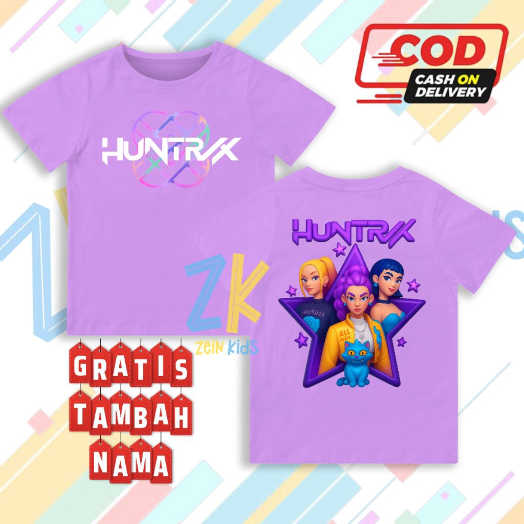 Kaos Anak Kpop Demon Hunter - Fashion Anak Kpop Demon Hunter - Baju Anak Kpop Demon Hunter
