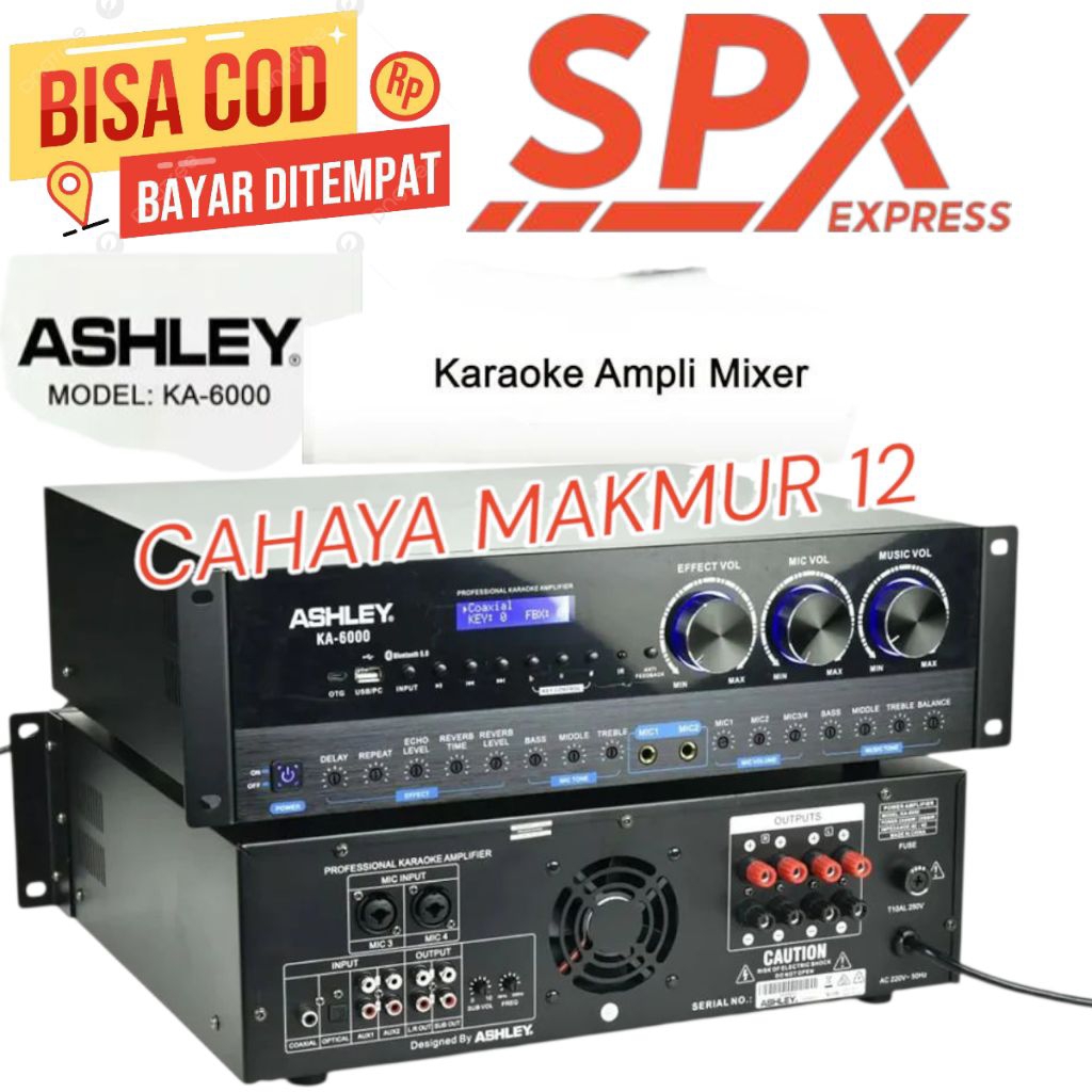 Amplifier Karaoke Ashley KA 6000 Original Power Ampli KA6000